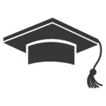 Black,Graduation,Hat,Isolated,On,White,Background,,Vector,Illustration.